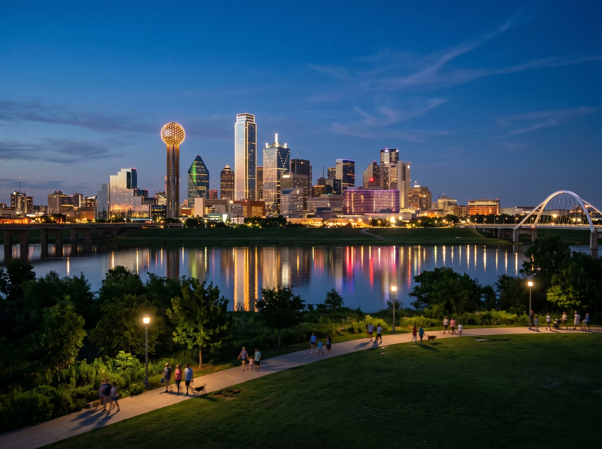 Dallas skyline with kids activities